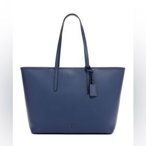 Tumi Everyday Leather Tote Navy